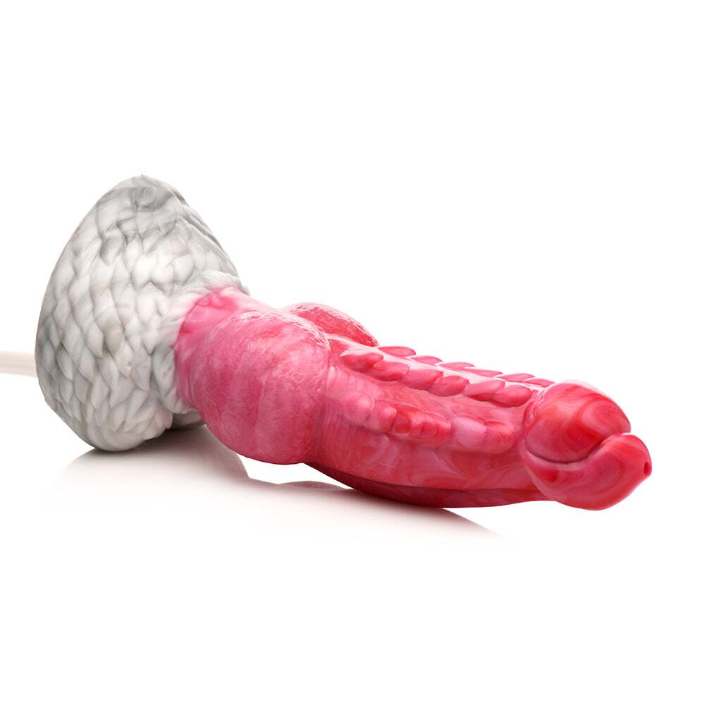 Dildo by XR Brands in Multi-Color displayed for pegging Him or Her
