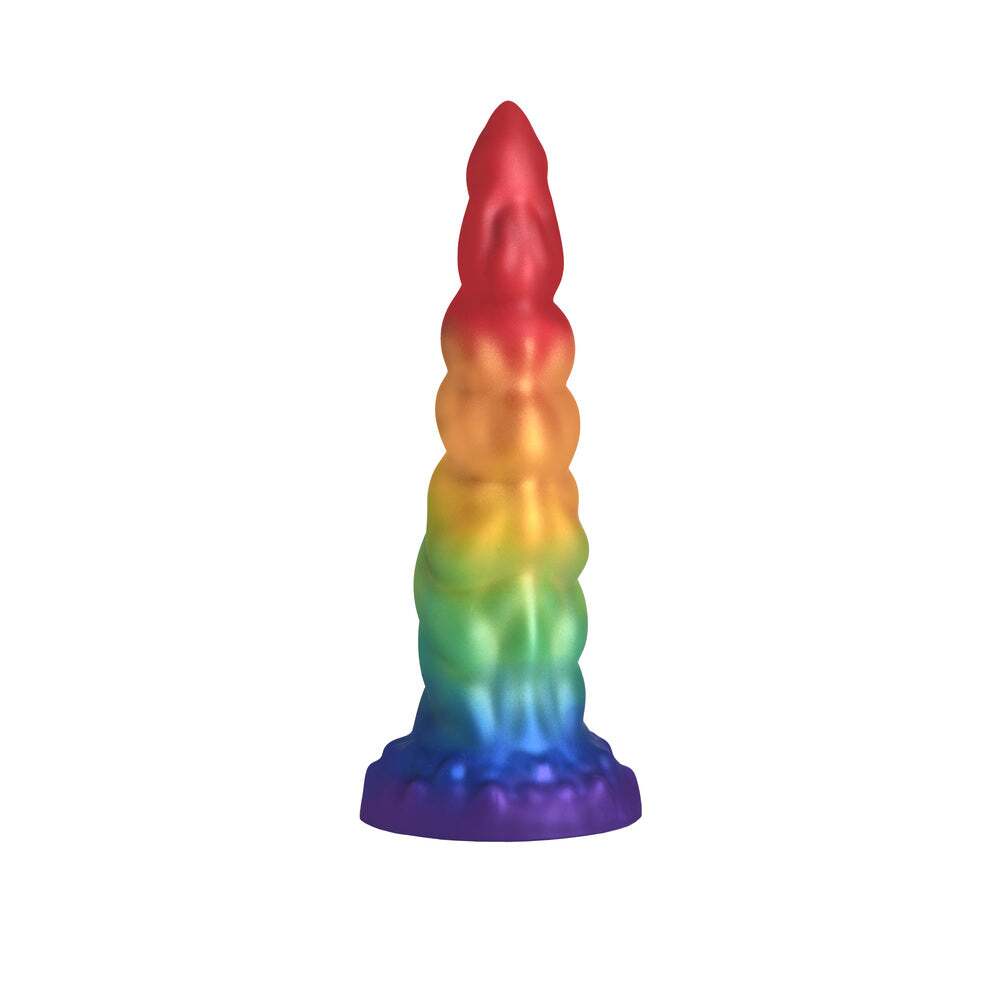 Dildo from XR Brands in Rainbow designed for anal sex with Her or Him