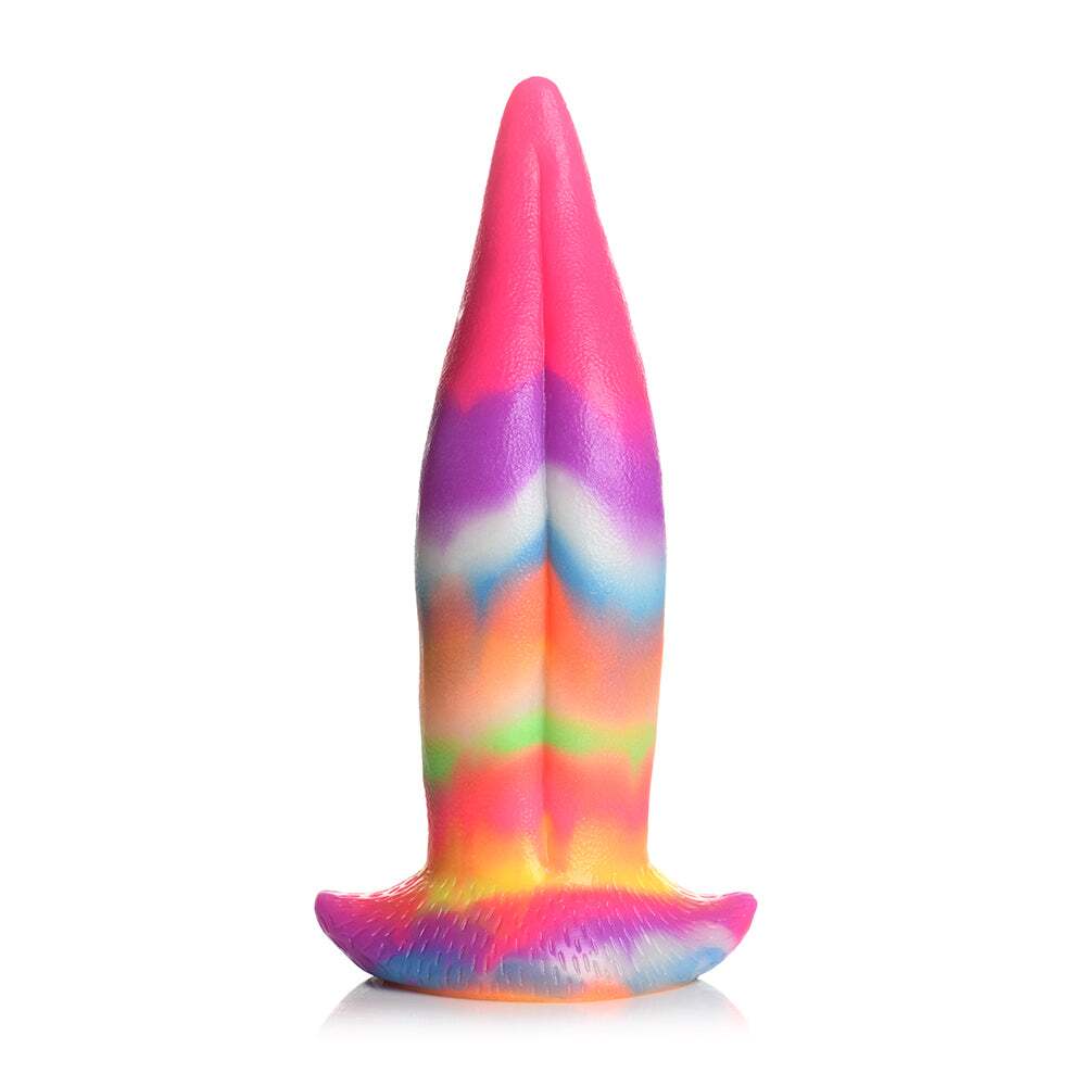 Dildo from XR Brands in Rainbow designed for anal sex with Her or Him