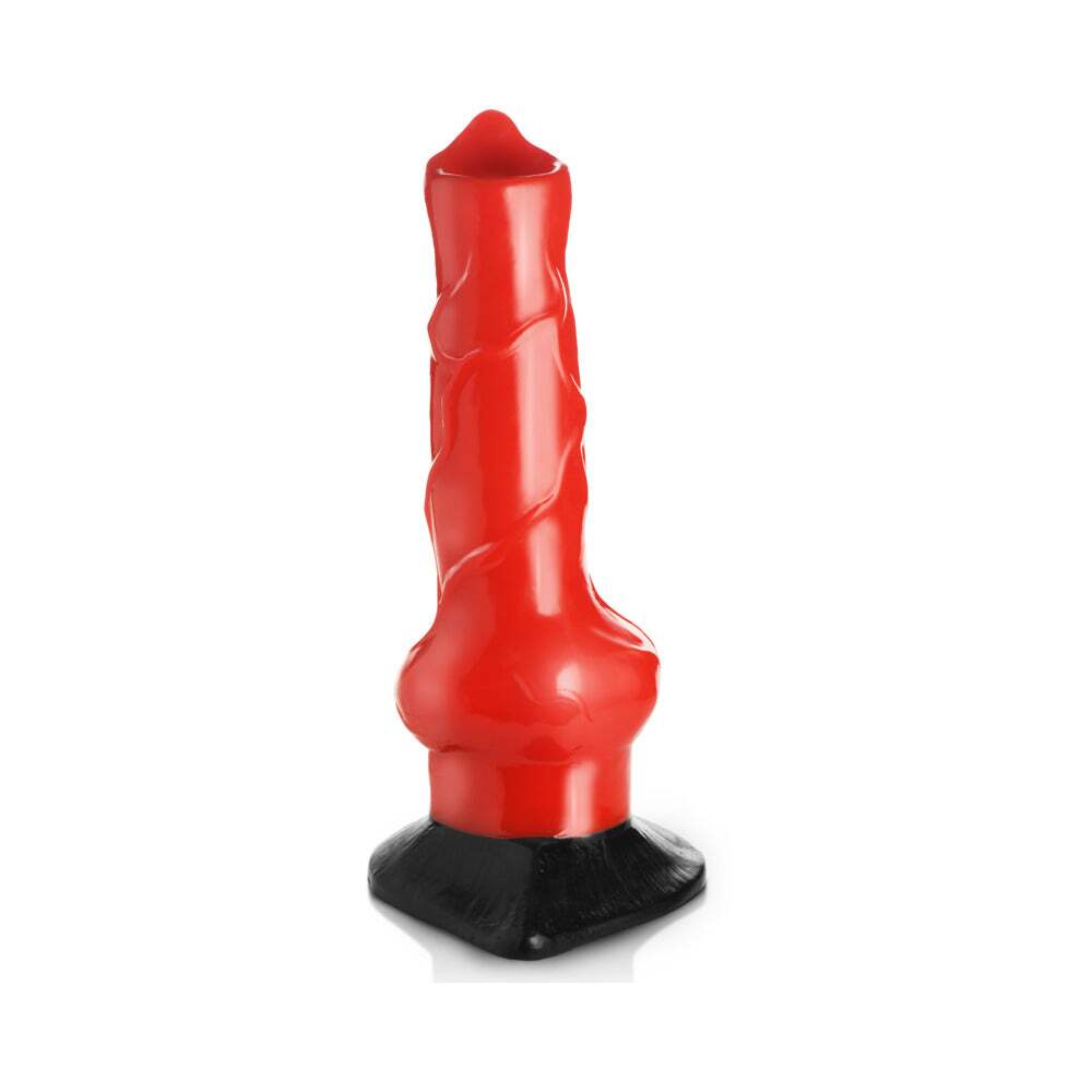 Dildo from XR Brands in Red designed for anal sex with Her or Him