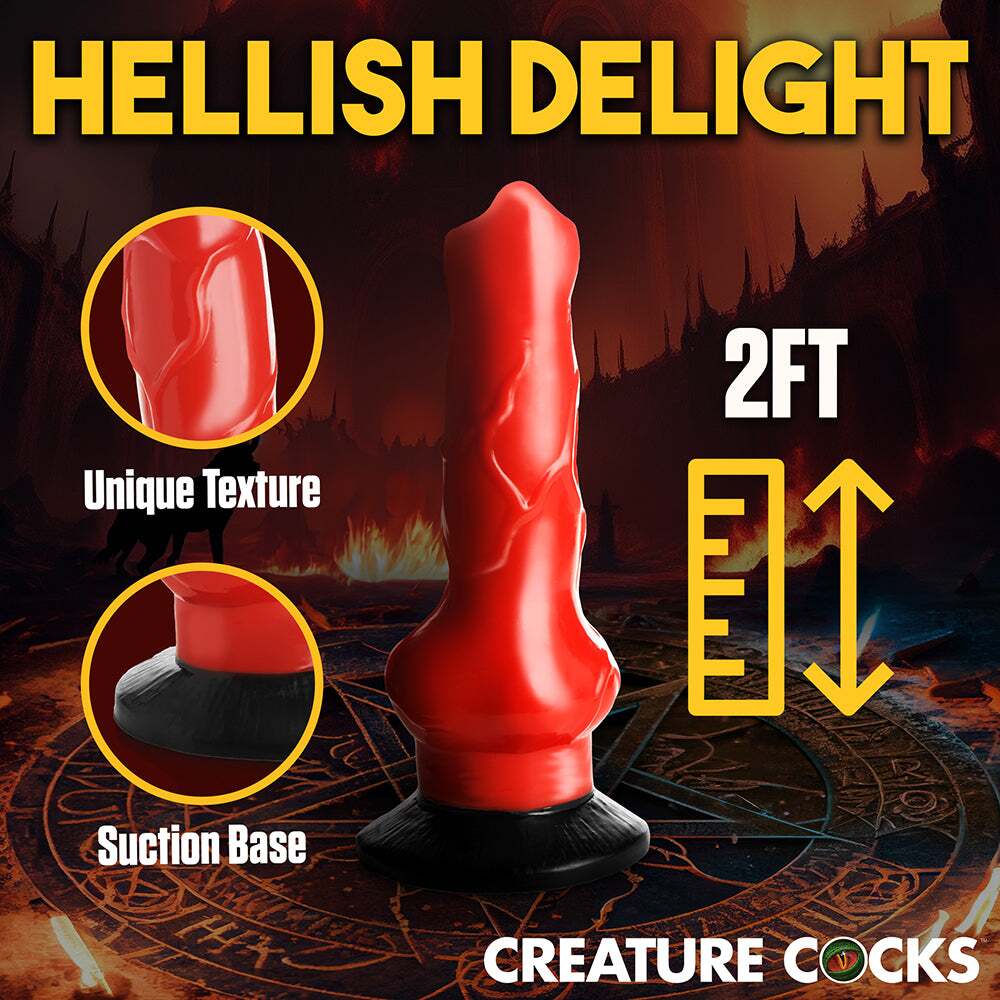 Dildo from XR Brands in Red pictured for anal pleasure for Her or Him