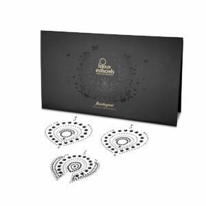 Sexy Nipple Covers  Flamboyant Black Silver