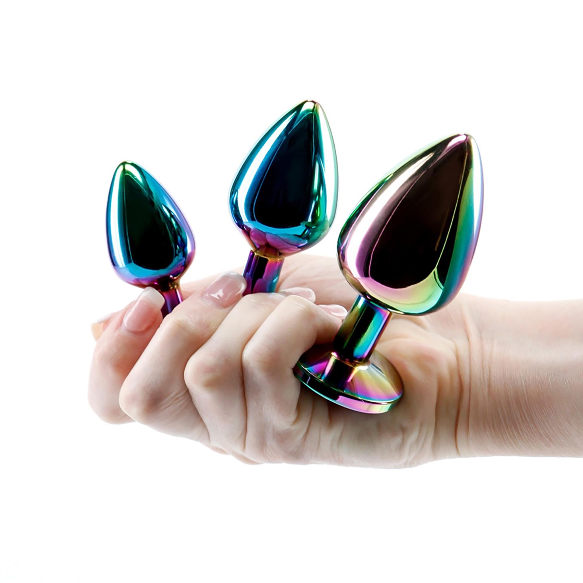 E Heart Anal Training Set shown in hand for scale