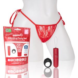 Red Panties My Secret 4T Panty Vibe Red O/S by Screaming O