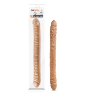 18 inch Dildo by Blush in Tan Light Brown Mocha shown for use by Her or Him