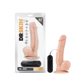 8.5 inch Dildo by Blush in Vanilla Ivory Beige shown for use by Her or Him