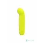 Yellow B Swish vibrator Bcute Classic Curve Infinite Citrus shown in hand for scale