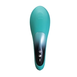 Hot Octopuss vibrator Pulse Queen shown in hand for scale