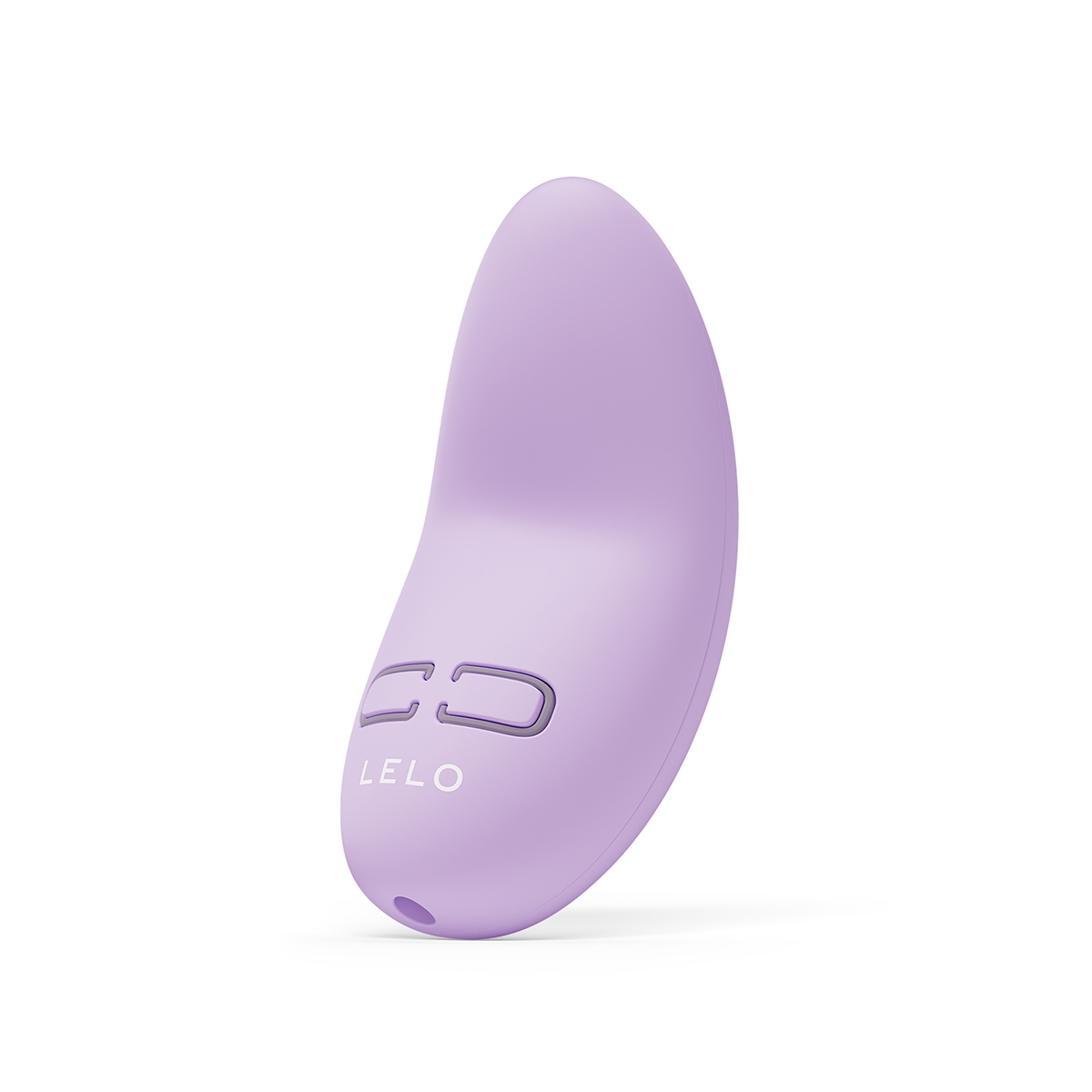 Lavender LELO vibrator Lily 3 Calm shown in hand for scale