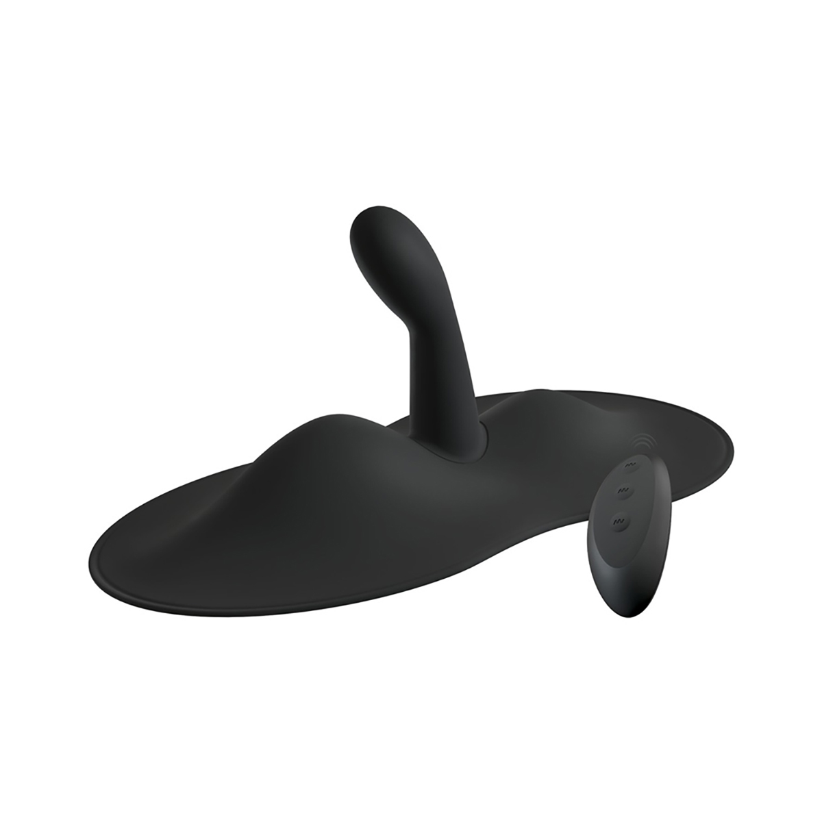 VibePad vibrator 3 RC with G-spot shown in hand for scale