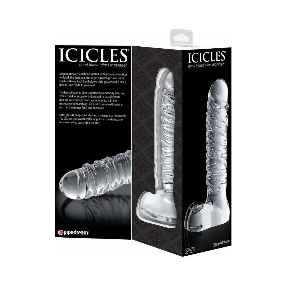 8.5 inch Dildo from Pipedream in Clear designed for anal sex with Her or Him