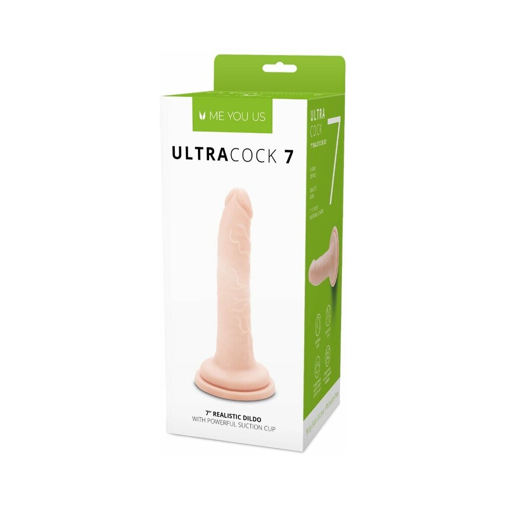 7 inch Dildo by Me You Us in Vanilla Ivory Beige shown for use by Her or Him