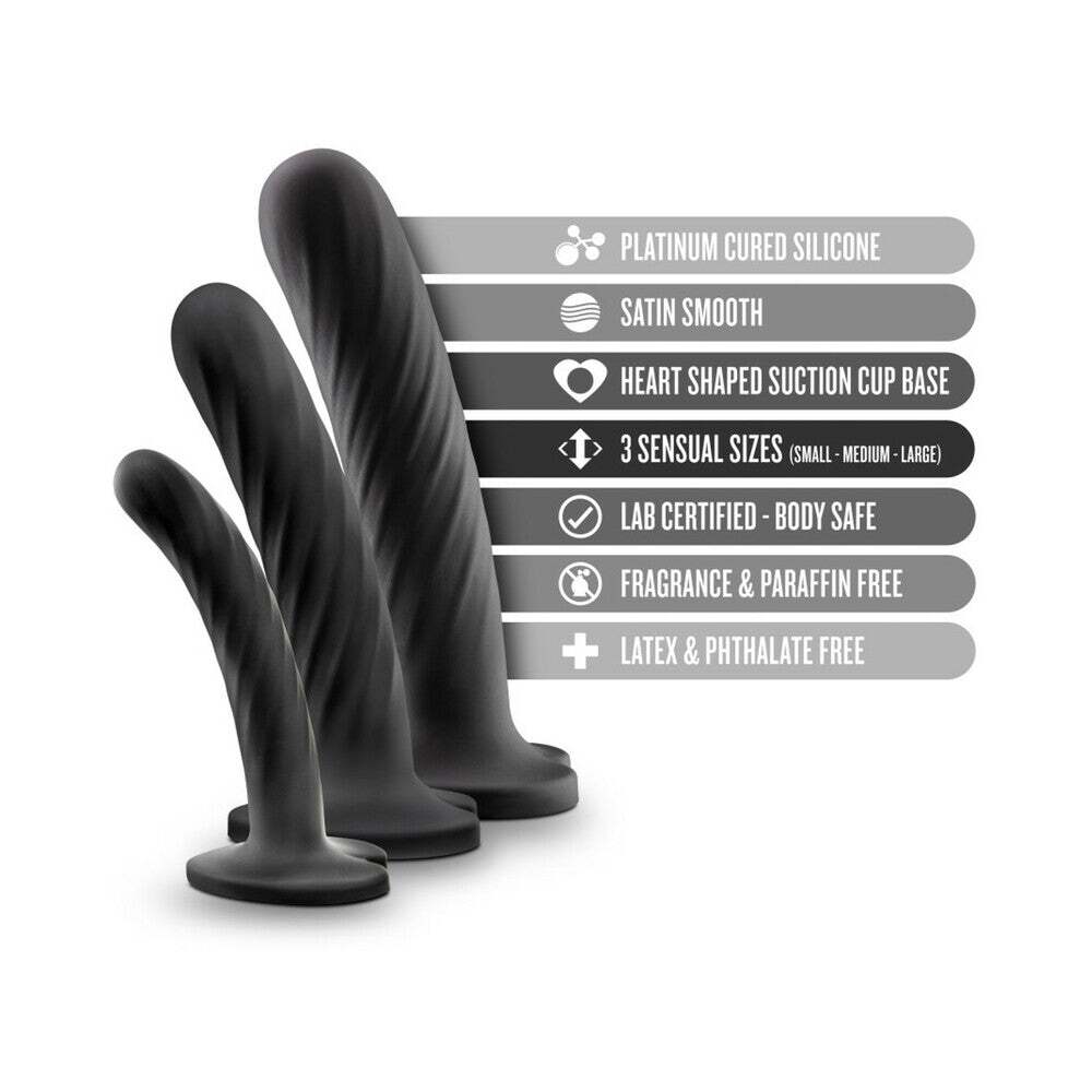 Dildo by Blush in Black shown for pegging Her or Him