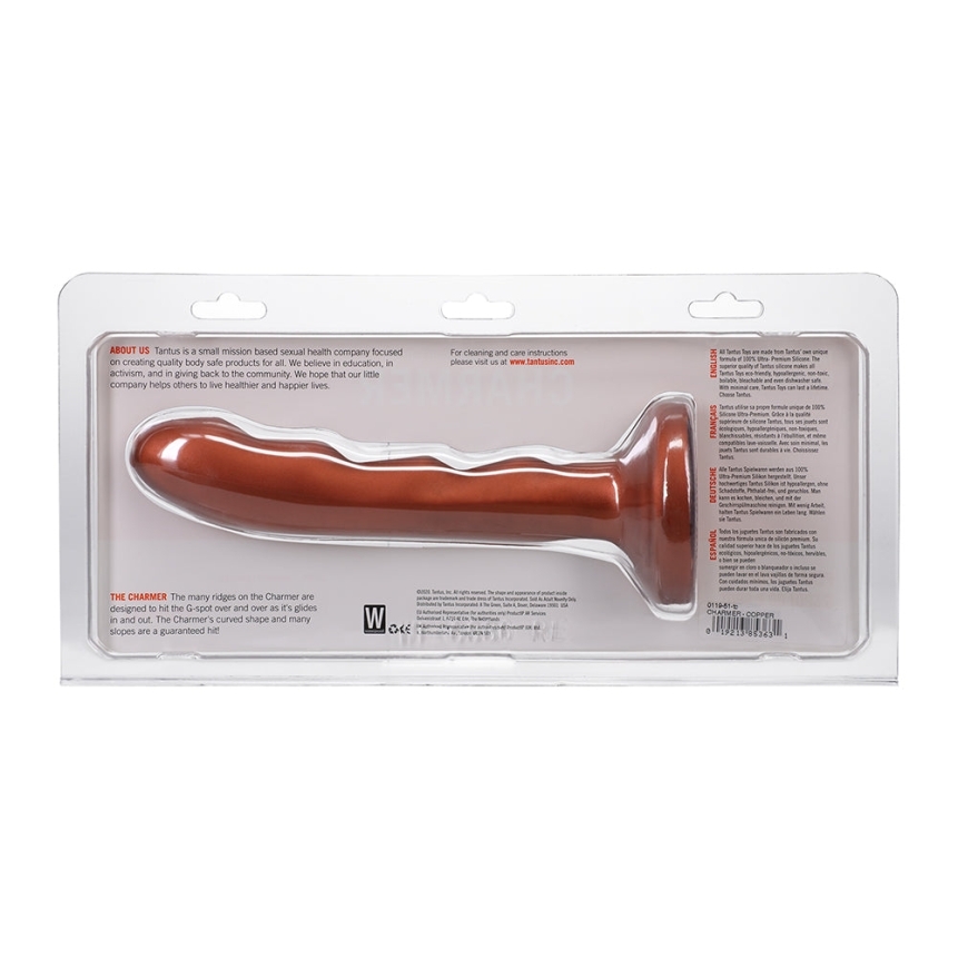 8 inch dildo tantus copper charmer g spot firm - image 6