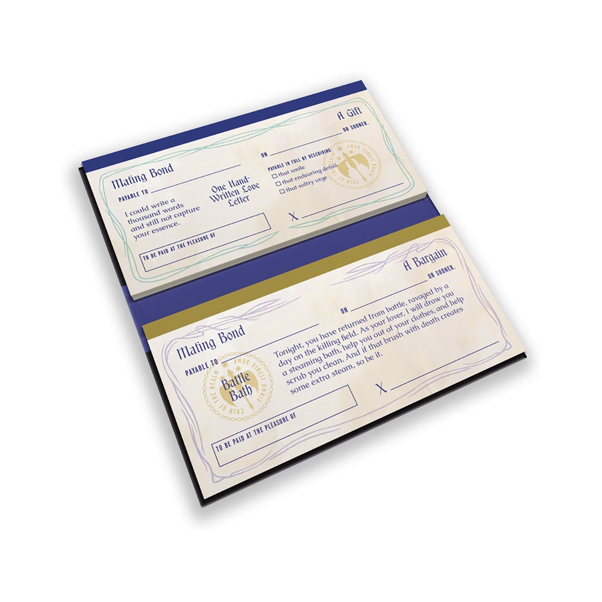 Buy  Romantasy Sex Checks:60 Certificates book for her.