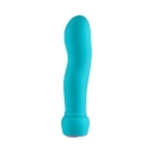 Turquoise Femme Funn vibrator FemmeFunn Sormi shown in hand for scale