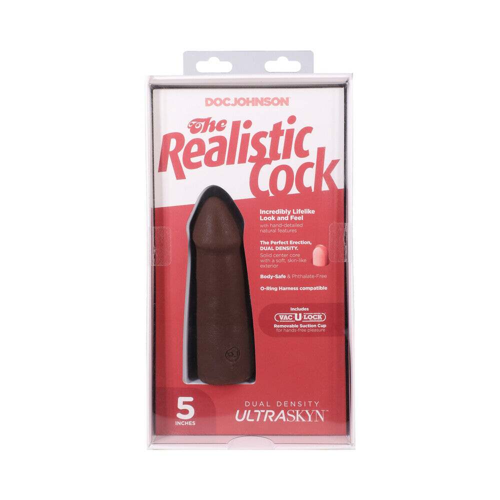 5 inch Dildo from Doc Johnson in Brown Chocolate Cocoa pictured for anal pleasure for Her or Him