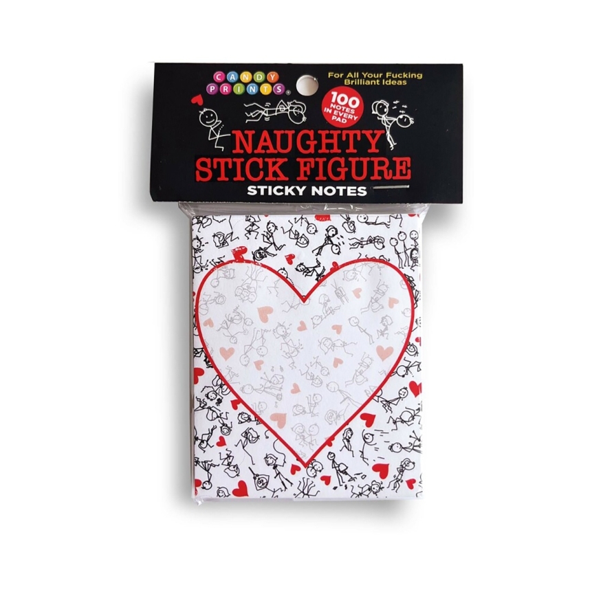 Buy  naughty stick figure sticky notes book for her.