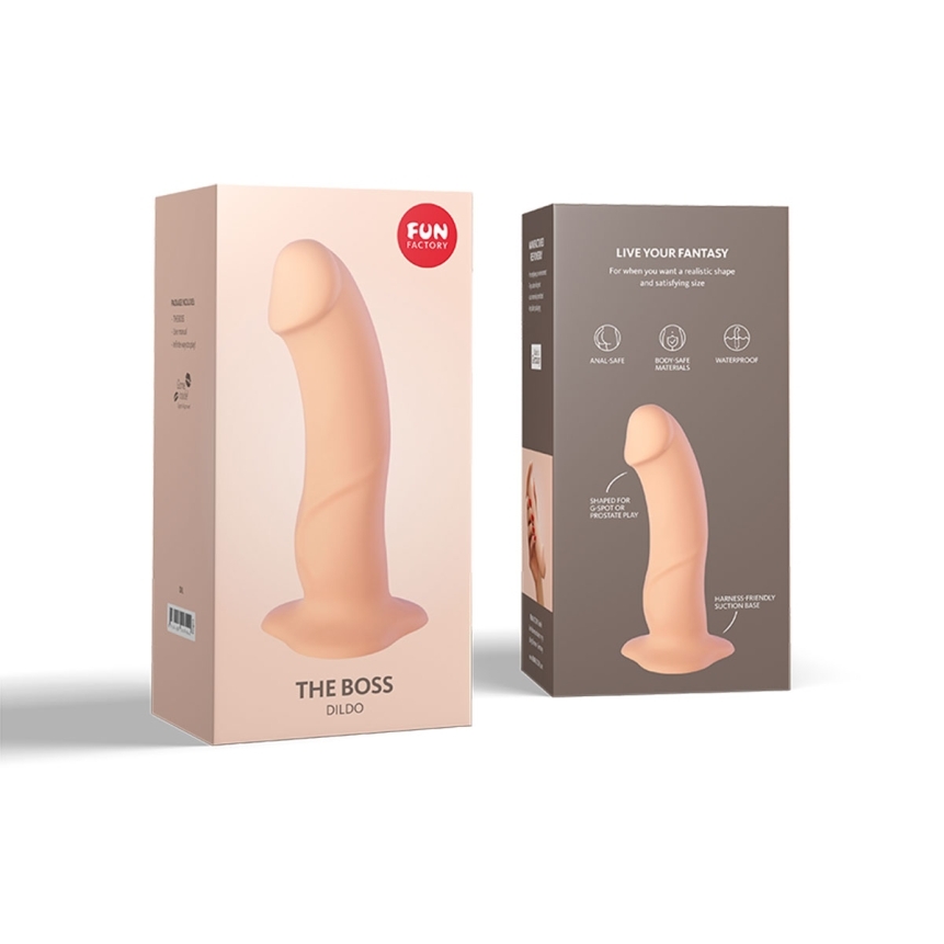 Fun factory boss dil vanilla dildo made by fun factory on sale at hervibrators. Com
