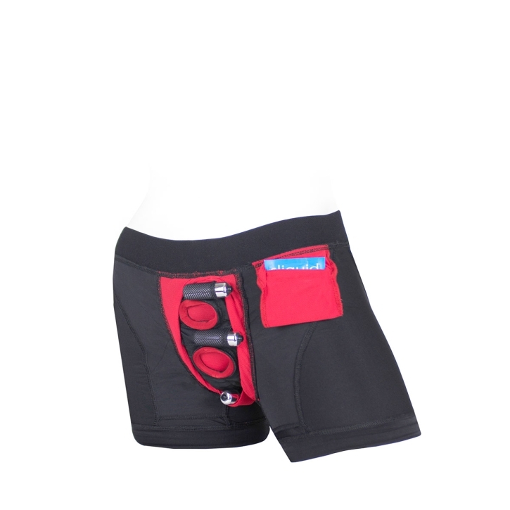 Medium Tomboii Black Red Nylon is crafted for adults who value luxury design and a tailored, body-aware experience