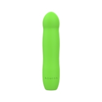 Green b swish vibrator bdesired infinite deluxe- paradise shown in hand for scale