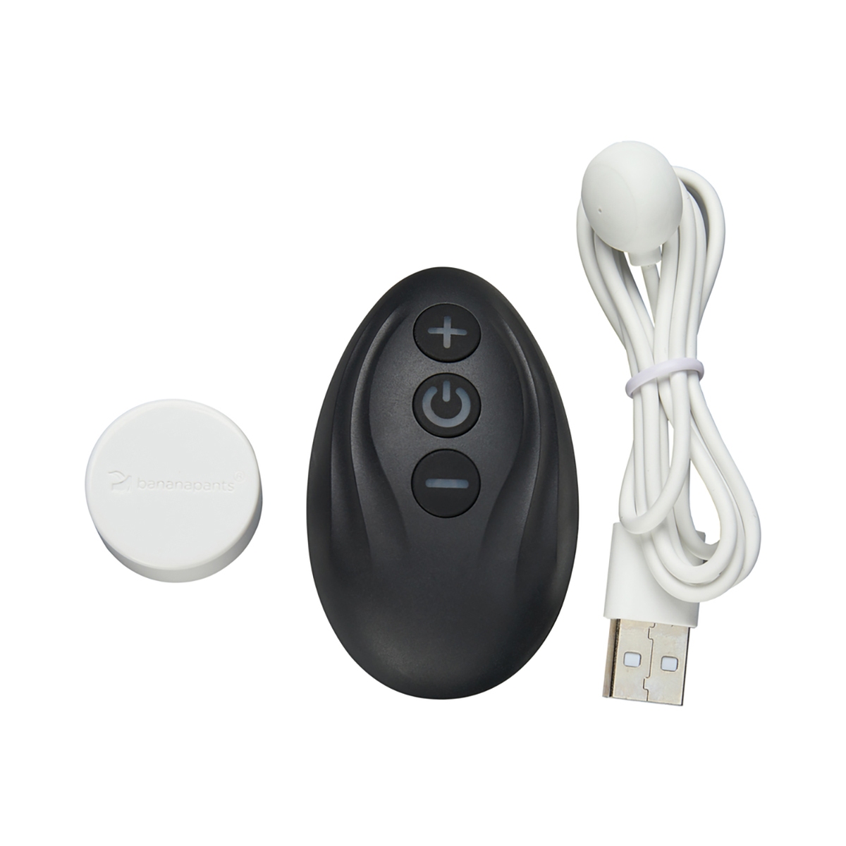 Product image of the White Black Banana Pants vibrator on clean background