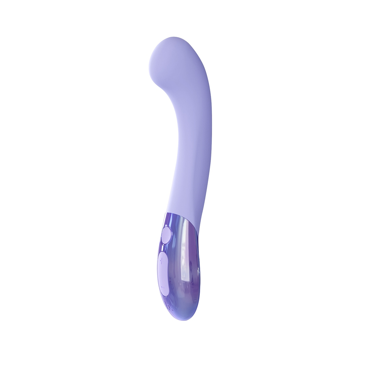 Biird vibrator Gii Glow Lilac shown in hand for scale
