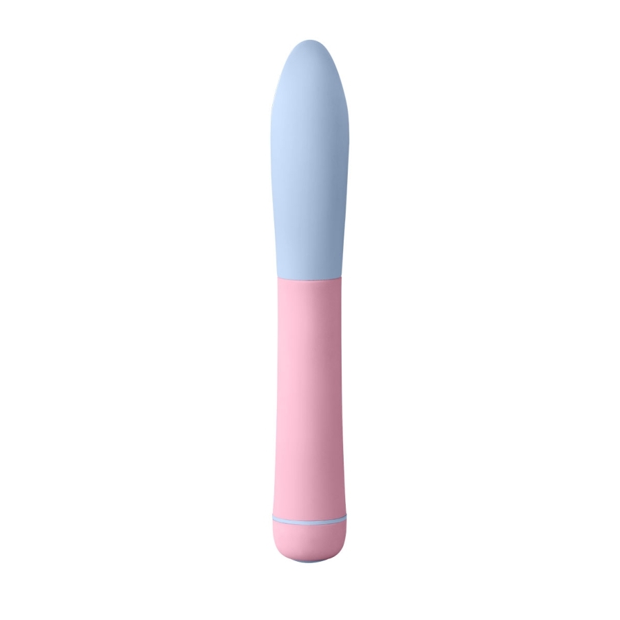 Pink Femme Funn vibrator FFIX XL shown in hand for scale