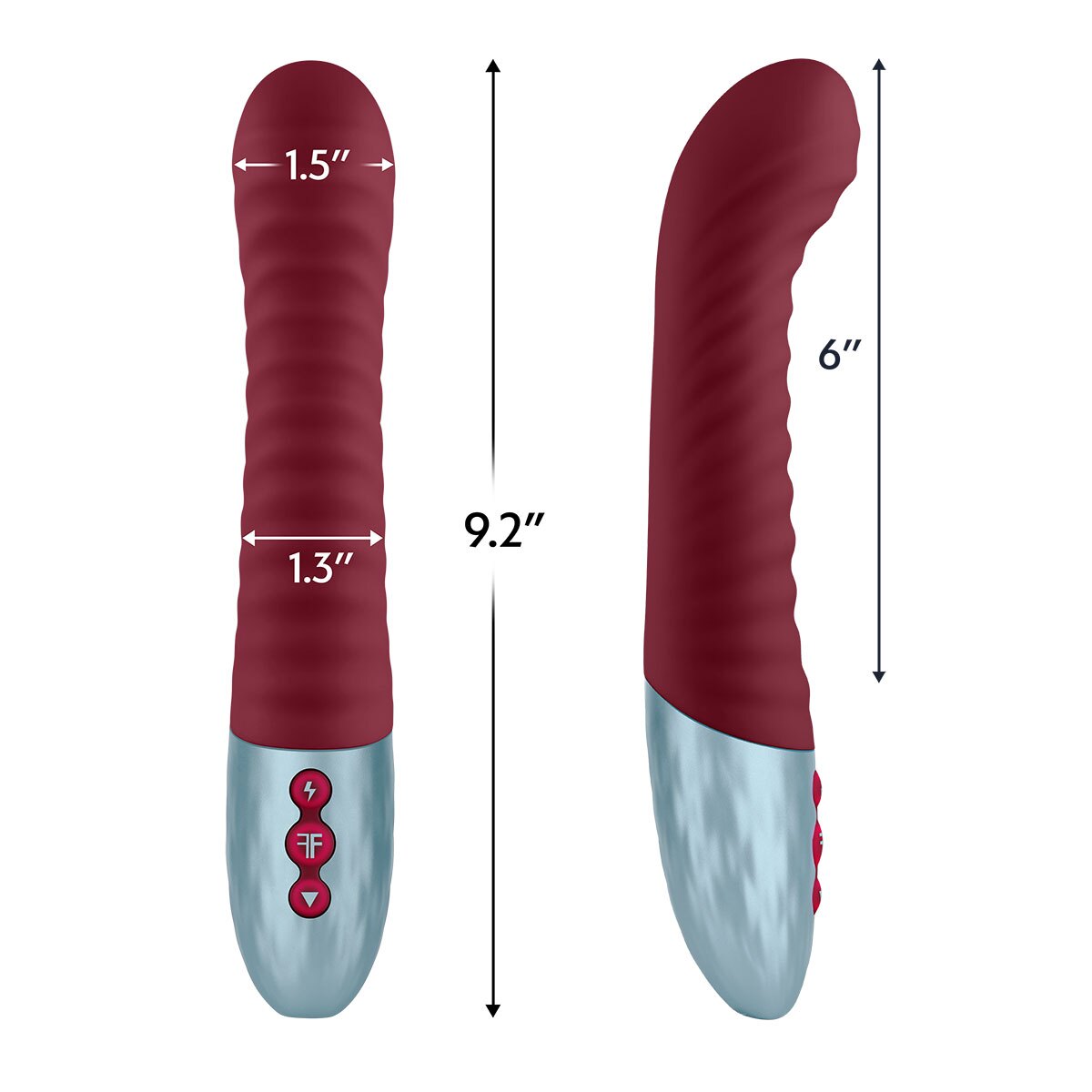 Close-up of the  Femme Funn vibrator for texture detail