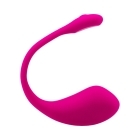 Lovense vibrator Lush 2 Egg shown in hand for scale