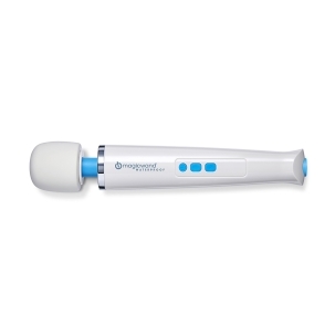 Magic Wand vibrator HV-360 Waterproof Rechargeable shown in hand for scale