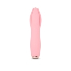 Pink Nu Sensuelle vibrator Tulip Millennial shown in hand for scale