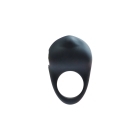 Black VeDO vibrator Roq C-Ring shown in hand for scale