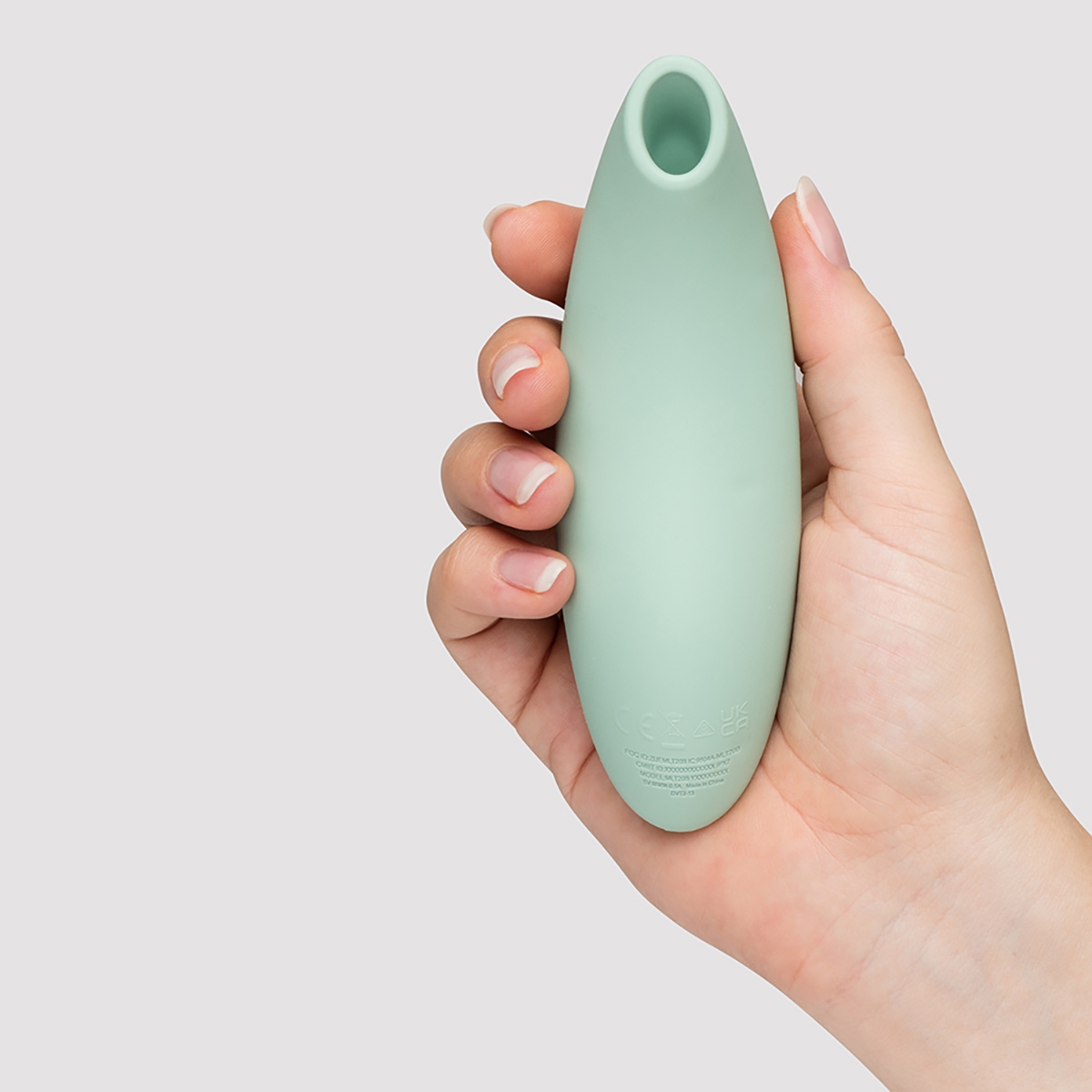 Lifestyle shot featuring the  We-Vibe vibrator beside the bed