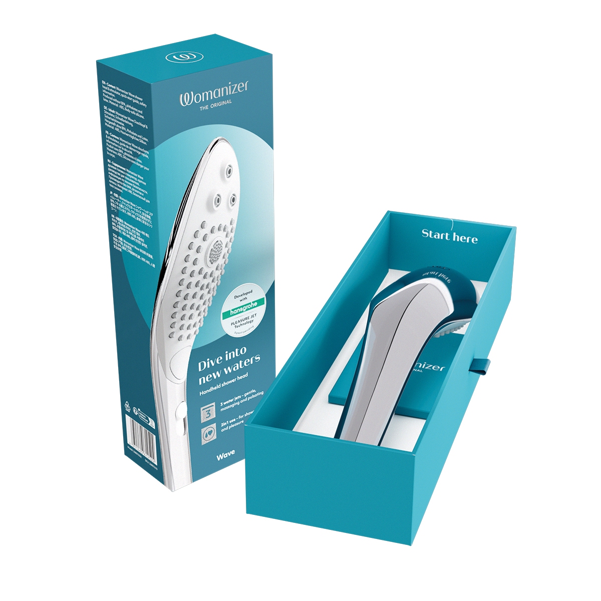 Product image of the Chrome Womanizer vibrator on clean background