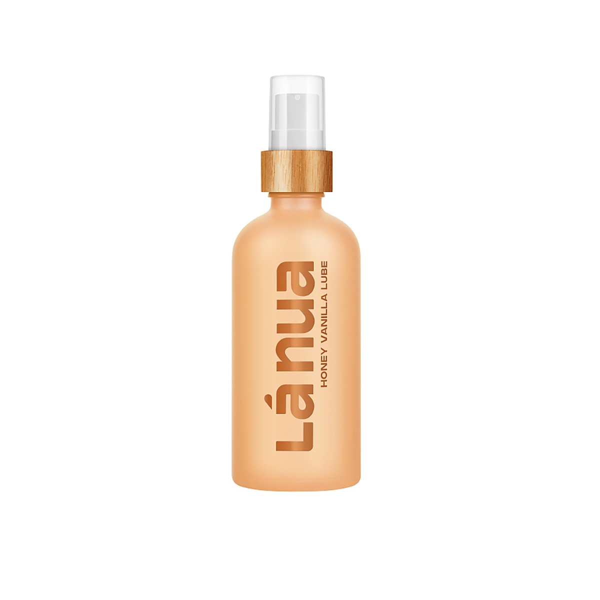 Bottle of 100 ml Water Based Lube La Nua showing clean, lightweight formula