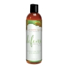 Bottle of 4 oz Plant Based Lube Intimate Earth showing botanical formula