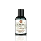 Bottle of 4.2 oz Plant Based Lube Sliquid showing botanical formula