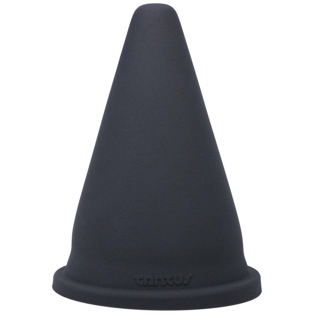 Dildo by Tantus in Black shown for use by Her or Him