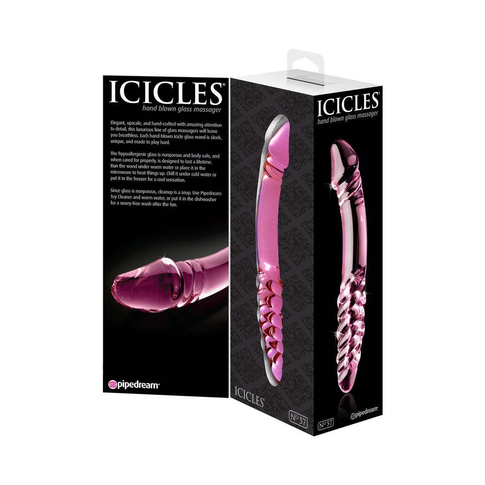 9 inch Dildo by Pipedream in Light Pink shown for pegging Her or Him