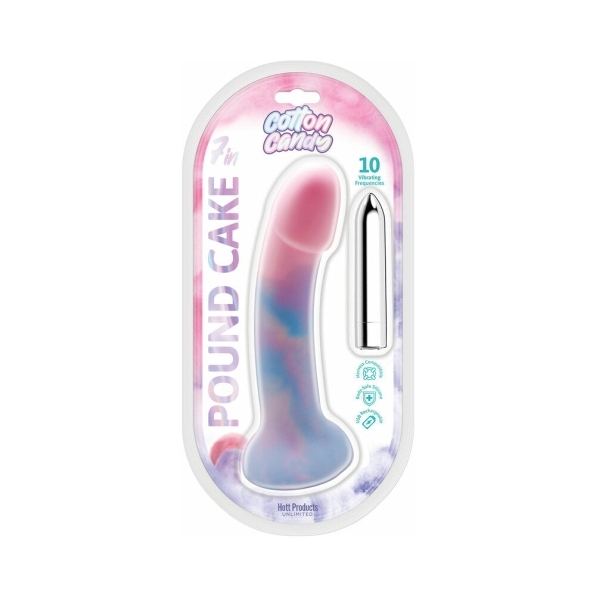 7.5 inch Dildo by Hott Products in Multi-Color shown for use by Her or Him