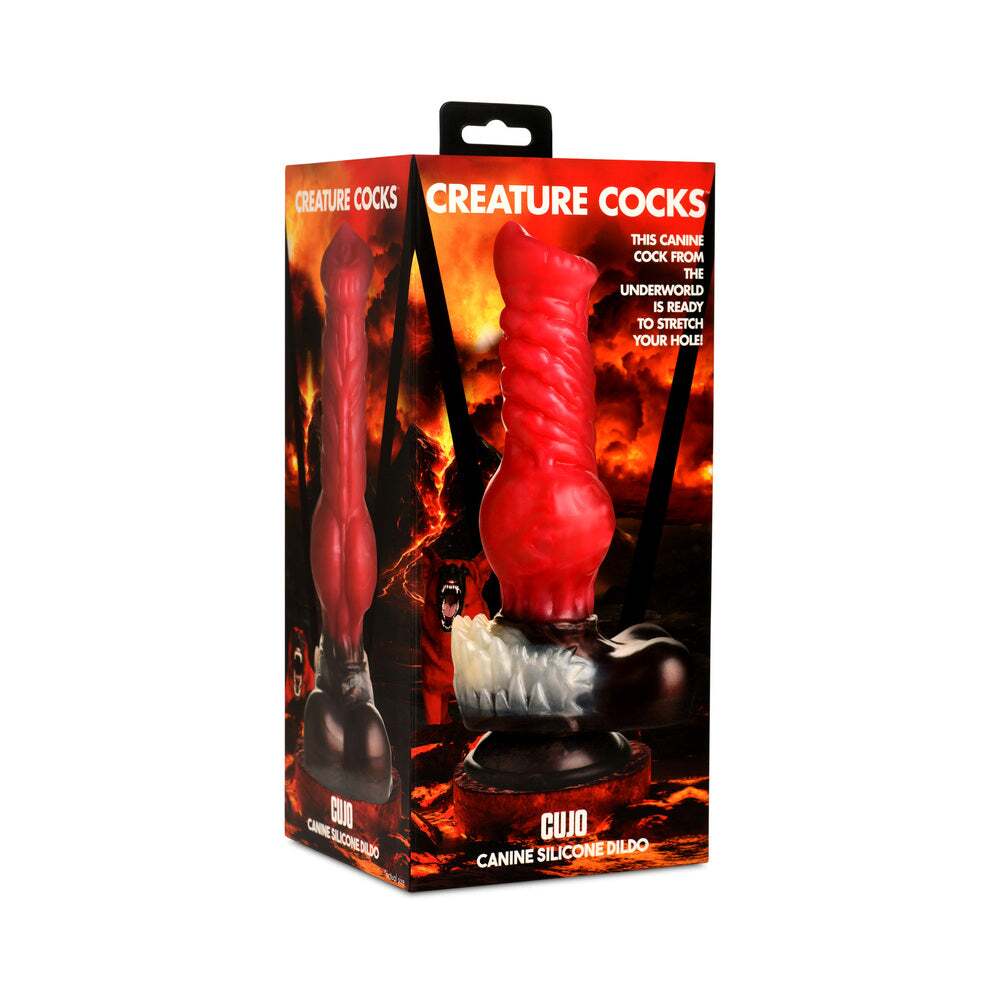 Dildo by XR Brands in Red shown for use by Her or Him