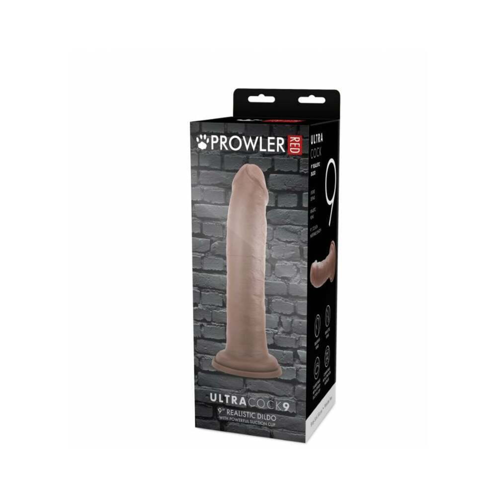 9 inch Dildo by Prowler RED in Brown Chocolate Cocoa shown for use by Her or Him