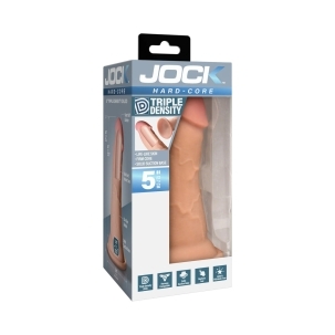 5 inch Dildo by Curve Novelties in Vanilla Ivory Beige shown for use by Her or Him