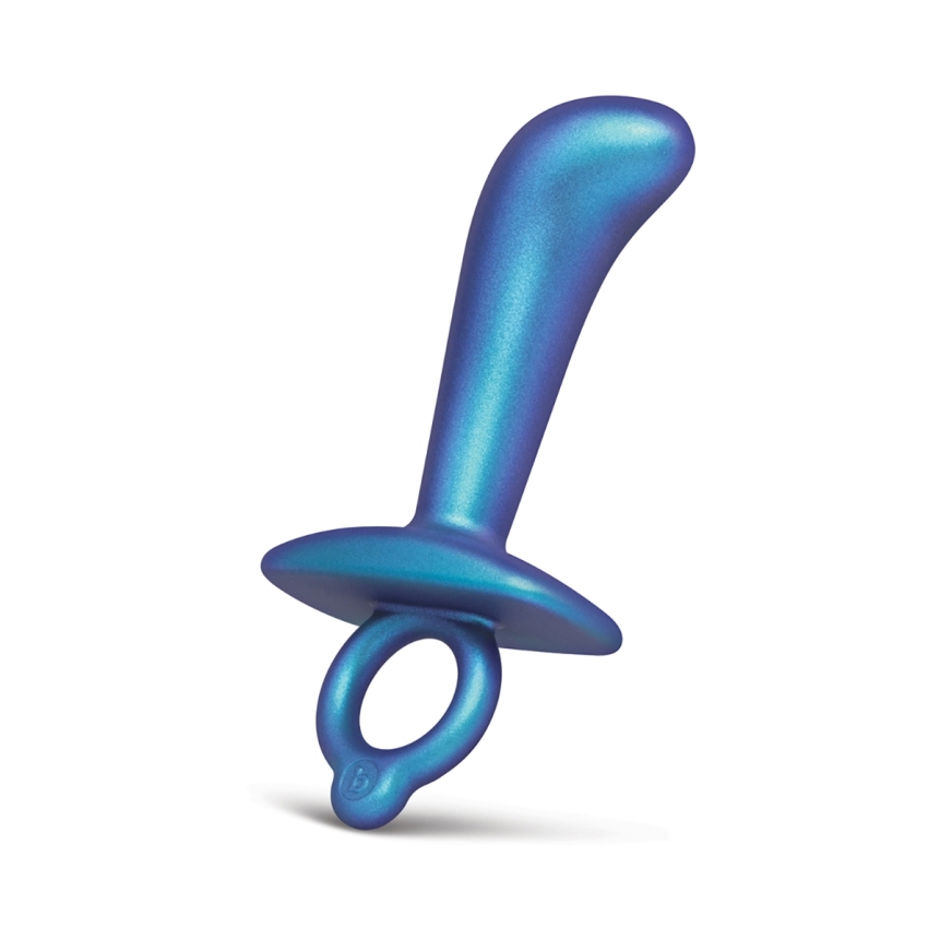 Soft-focus bottle shot of  anal lube b-vibe for gentle, controlled motion