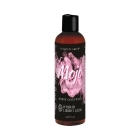 Bottle of  Vegan Lube Intimate Earth showing plant-powered formula