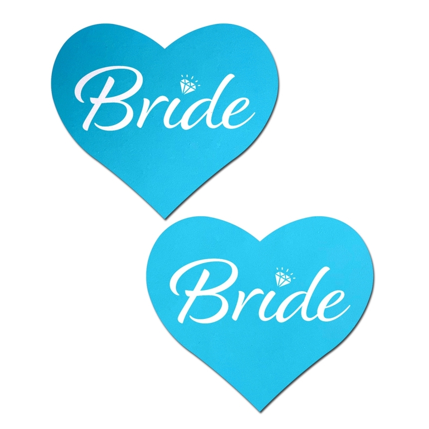 Feel sexy wearing sexy nipple covers  bride blue hearts! Wearing bride blue hearts nipples covers by pastease can be fun and sexy!