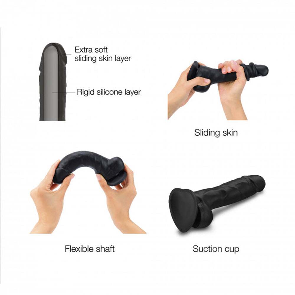 Dildo from Lovely Planet in Black designed for anal sex with Her or Him