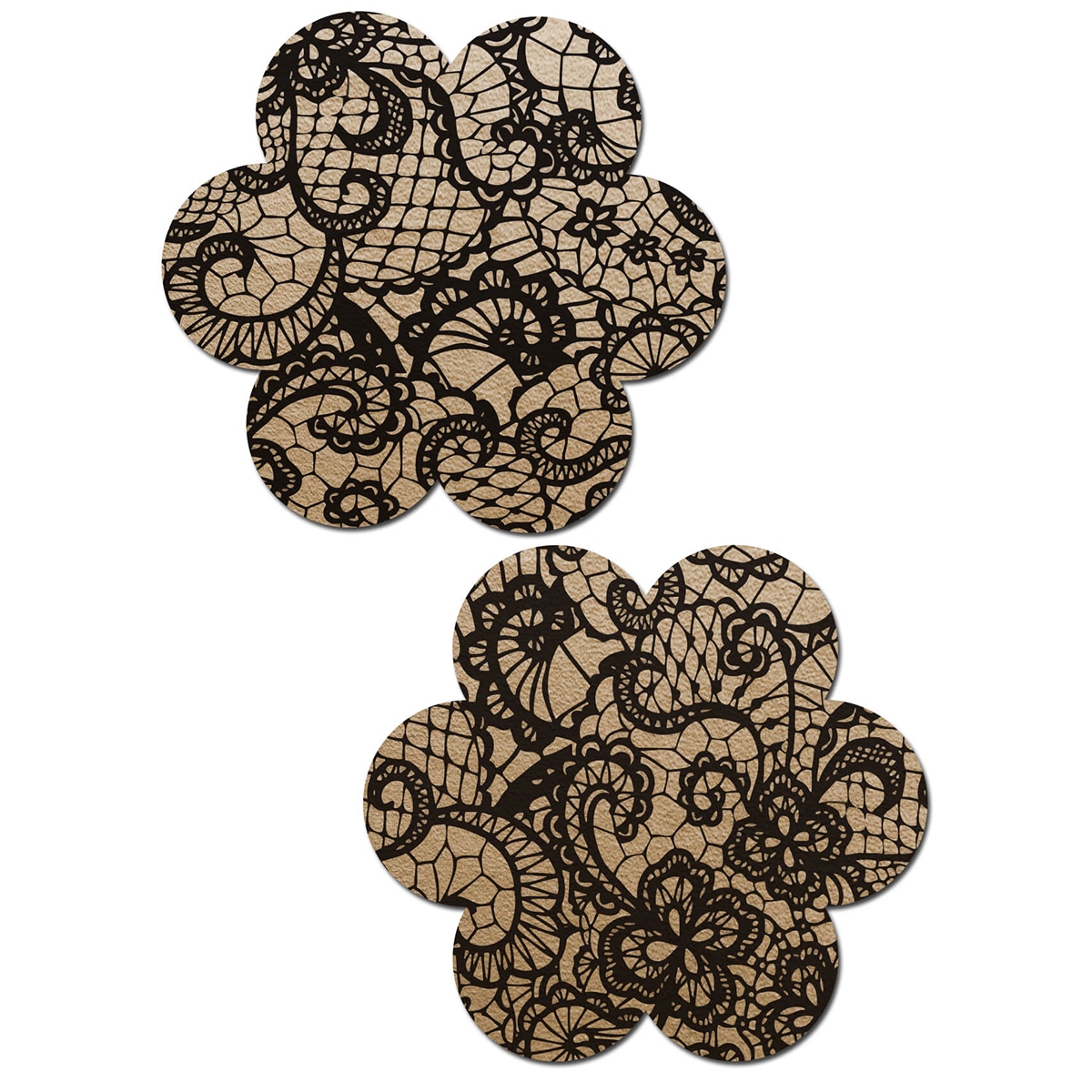 Feel sexy wearing sexy nipple covers  Nude Lace Flowers! Wearing Nude Lace Flowers nipples covers by Pastease can be fun and sexy!