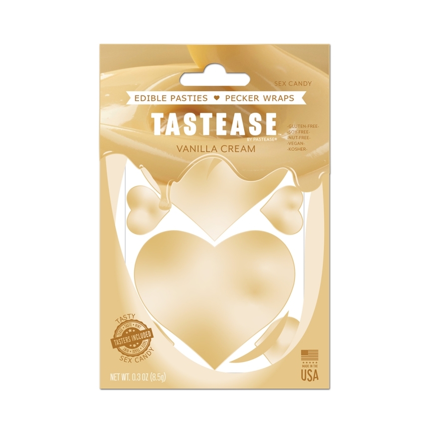 Wearing tastease vanilla cream nipples covers by pastease can be fun and sexy!